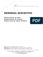 Memorial Descritivo Instalações