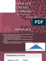 Hemolytic Uremic Syndrome: By: Ankita Gupta 19580027