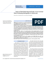 Prevalance of Third Molar Impacted