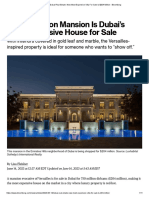 Dubai Real Estate - New Most Expensive Villa For Sale Is $204 Million - Bloomberg
