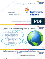 5º Básico Importancia Del Agua en La Tierra PPT 17 Al 28 de Agosto.