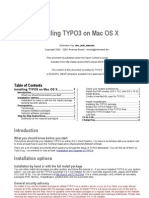 Installing TYPO3 On Mac OS X................... 1