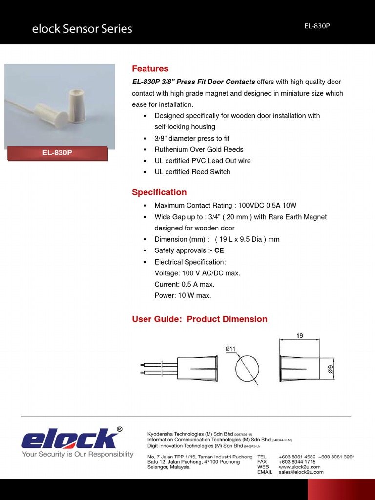 Door Contact Notes | PDF