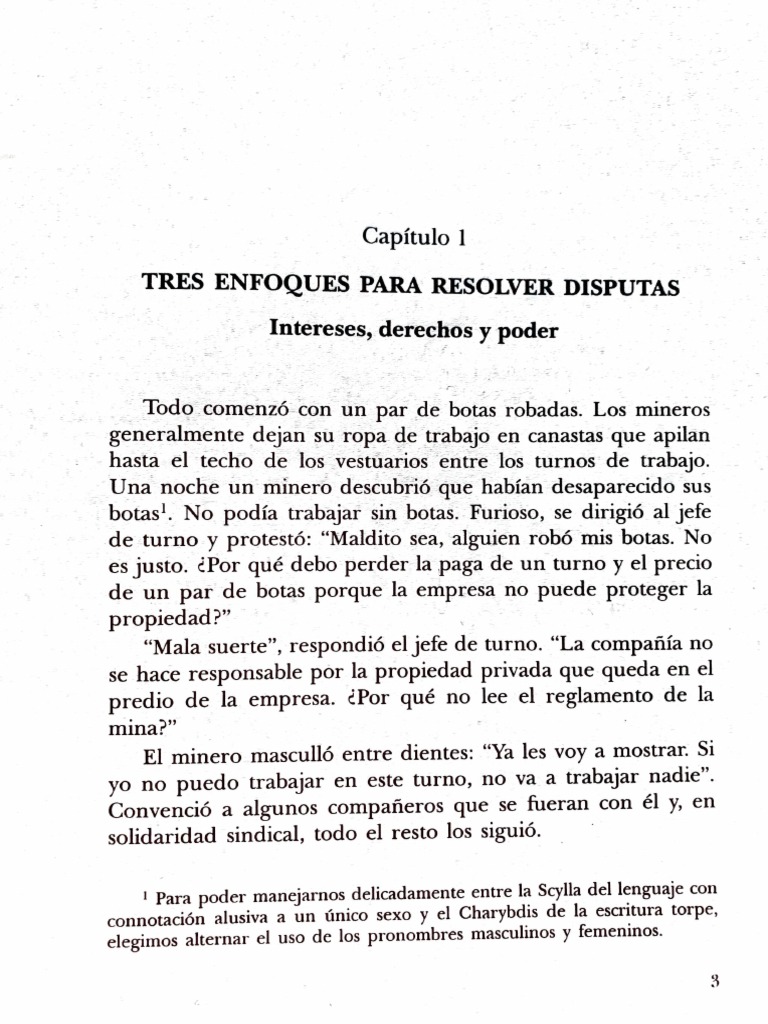tres enfoques para resolver disputas | PDF | Negociación | Ira