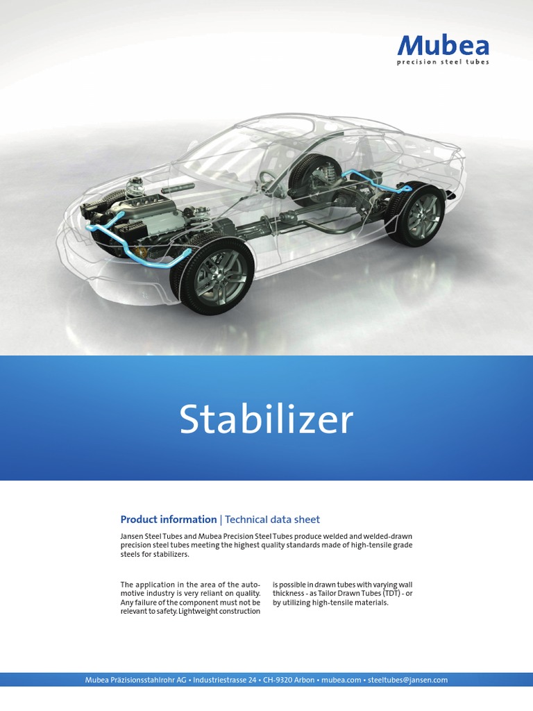Mubea Precision Steel Tubes for Automotive | PDF | Pipe (Fluid ...