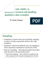 Reliability and Validity in Qualitative
