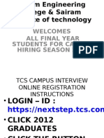 Welcomes All Final Year Students For Campus Hiring Season 2012