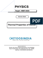 Thermal Properties of Matter - Neet - (Sheet) PDF