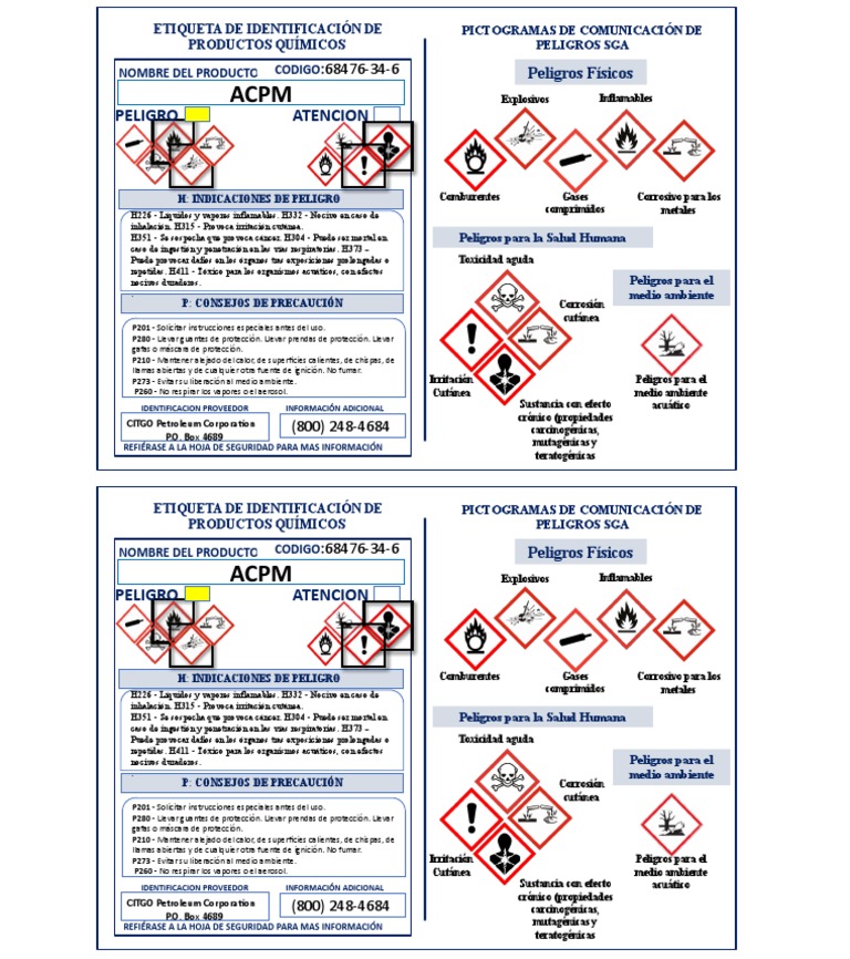 Acpm 5 | PDF | Química | Seguridad y salud ocupacional