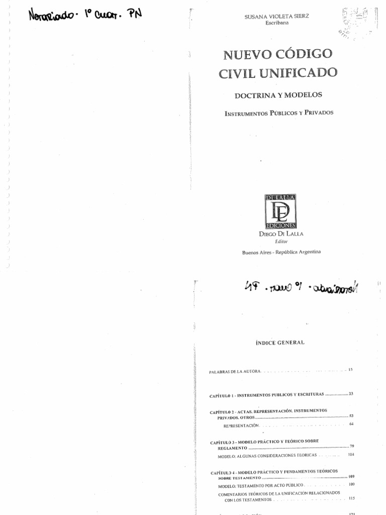 Sierz Nuevo Codigo Civil Unificado Comentarios Y Modelo Pdf