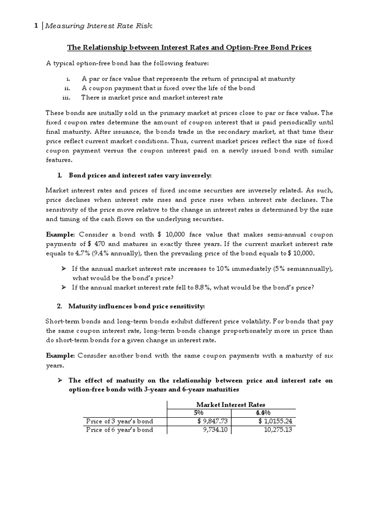 Bond Pricing and Interest Rate Sensitivity | PDF | Bonds (Finance ...