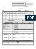 PdR-For-06.01 Autorización de Trabajos en Espacios Confinados