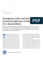 Immigrant Labor and The Institutionalization of The U.S.-Born Elderly