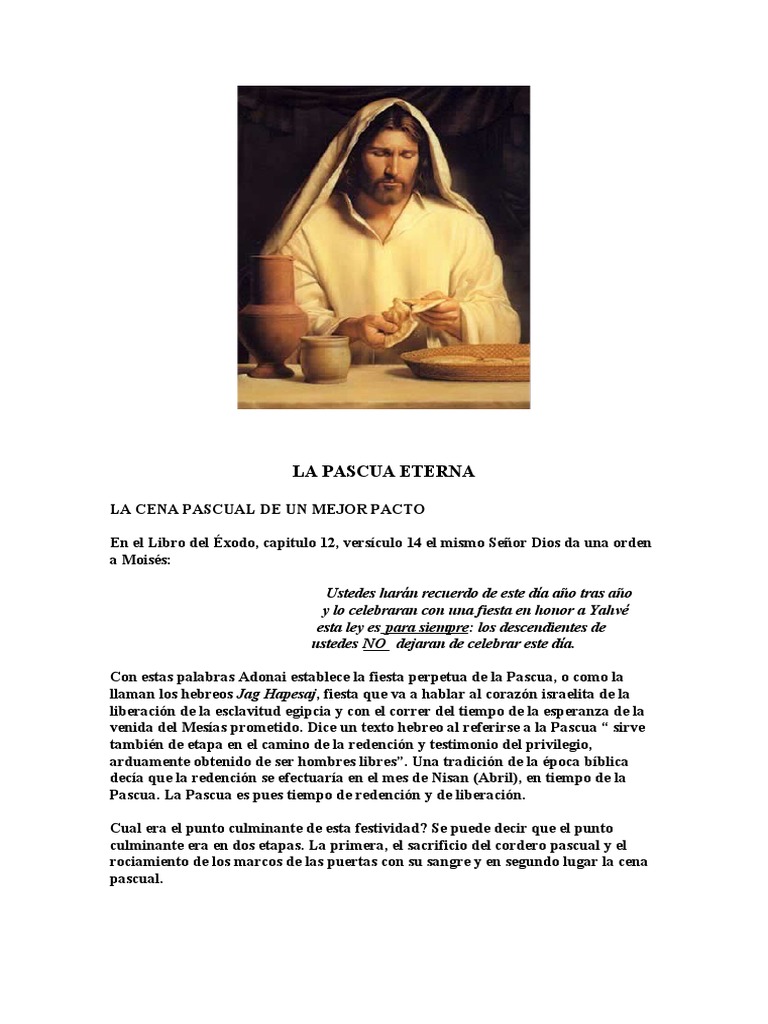 Significado de la Pascua y la Eucaristía | PDF | eucaristía | Pascua de ...