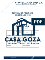 Politicas Contables Contratistas Casa Goza S.R.L.