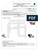 Taller 5 Categorías Gramaticales. Décimo