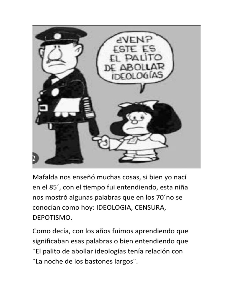 Mafalda y la dictadura | PDF
