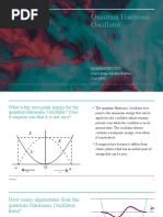 Quantum Harmonic Oscillator - David Medina