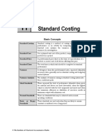 Standard Costing BCom VI Sem