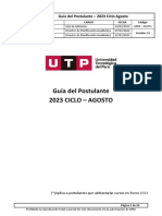ADM - GU071 Guía Del Postulante - Ciclo Agosto 2023