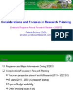 Drivers of Research Planning