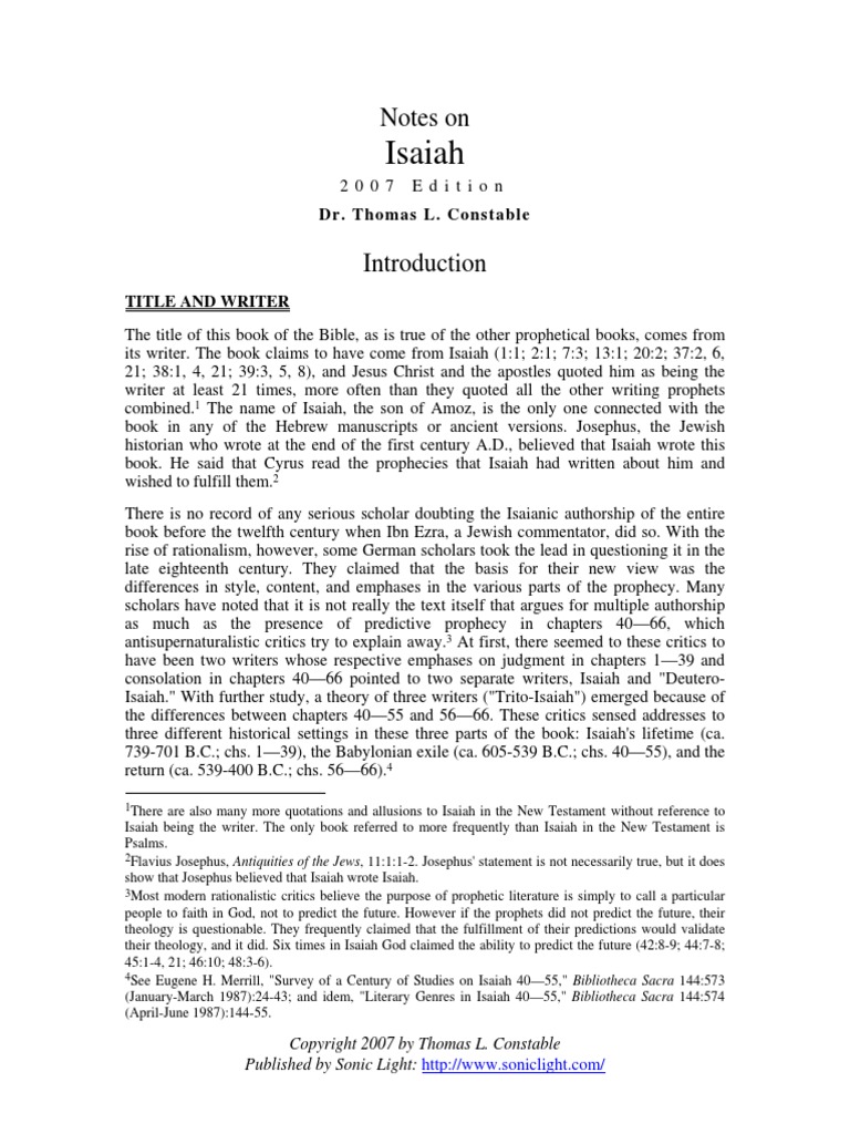 Isaiah PDF
