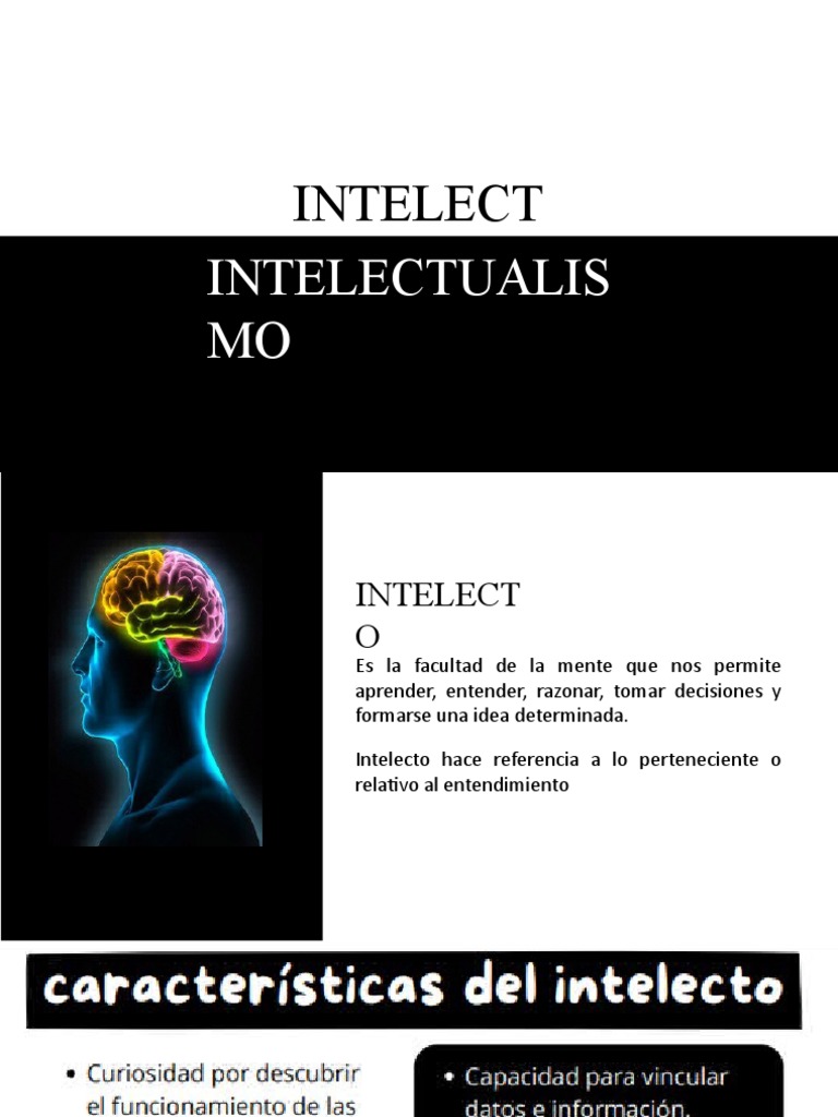 Intelecto e Intelectualismo: Claves y Exponentes | PDF | Comprensión ...