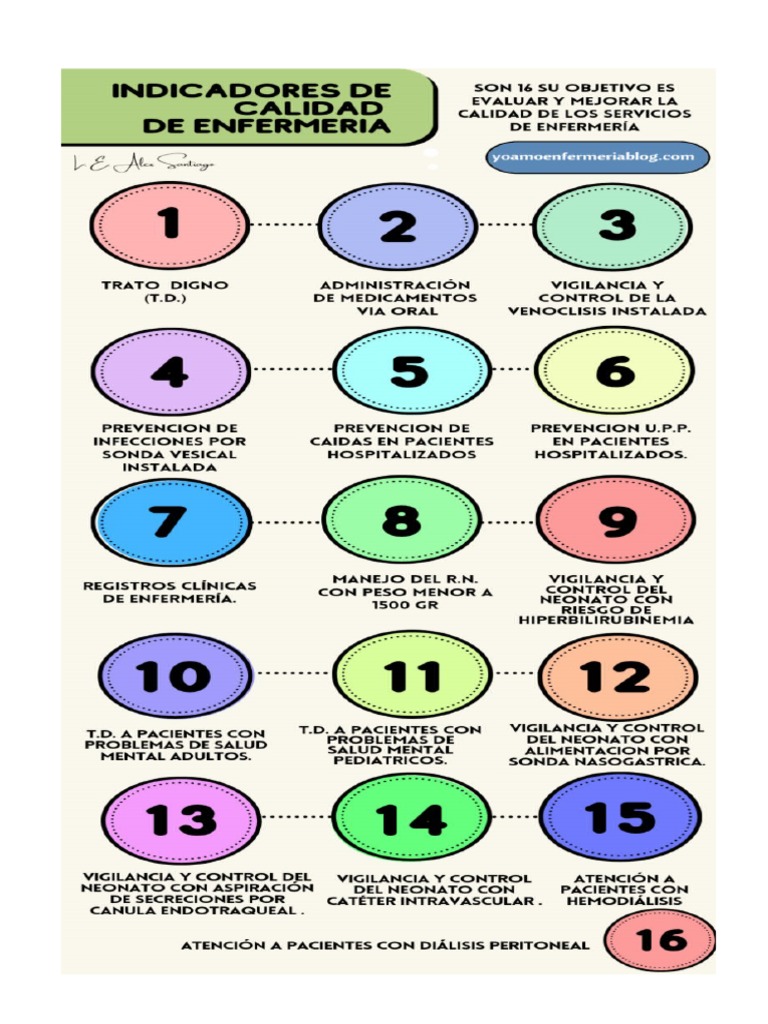 16 Indicadores de Calidad en La Atención de Enfermeria | PDF