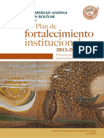 Plan de Fortalecimiento Institucional 2015 2020