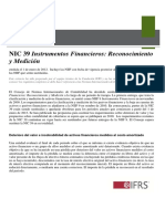 Nic 39 Instrumentos Financieros