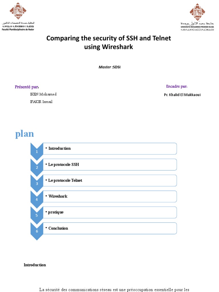 Comparing The Security of SSH and Telnet Using Wireshark | PDF