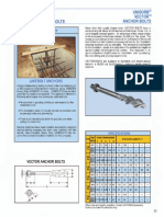 Unisorb Jakebolt and Vector Heavy Duty Anchor Bolts General Catalog Information