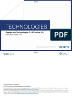Technologies Design and Technologies Curriculum Content F 6 v9
