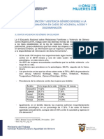 3.3 Datos de Violencia Transversalización