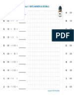 Maths Fractions Exercises