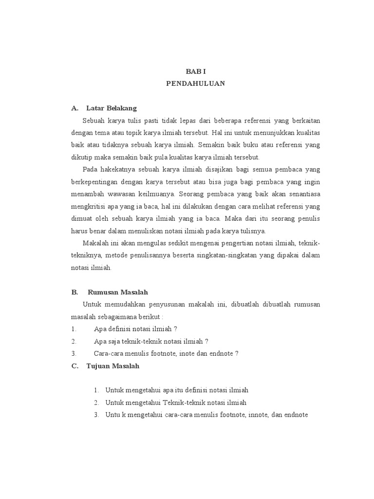 Teknik Penulisan Notasi Ilmiah | PDF