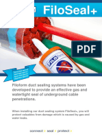 Filoform FiloSeal Re Enterable Cable Duct Sealing System