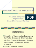 CE 242-8 Pavement Design and Analysis (Spring 2011)