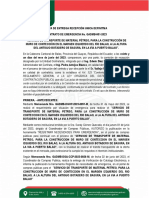 ACTA DE ENTREGA RECEPCIÓN PROVISIONAL - Servicio de Trasnporte Fin