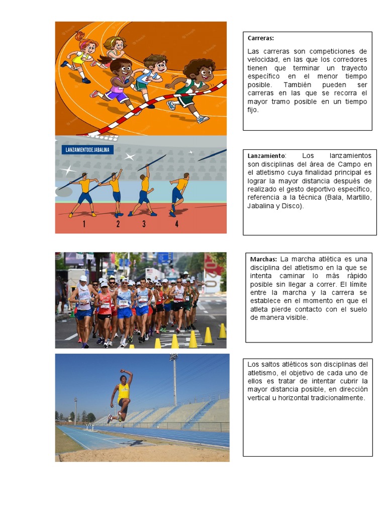 Tipos de Carreras y Marchas en Atletismo | PDF