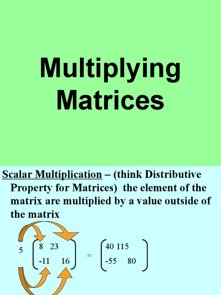 Matrix Multiplication Explained | PDF | Matrix (Mathematics) | Algebra
