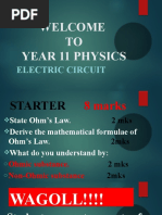 Y11 Electricity WK 11