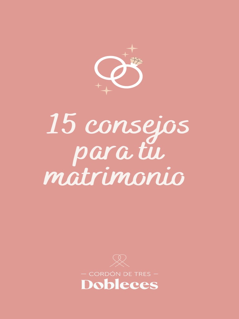 15 Consejos Para Tu Matrimonio Pdf