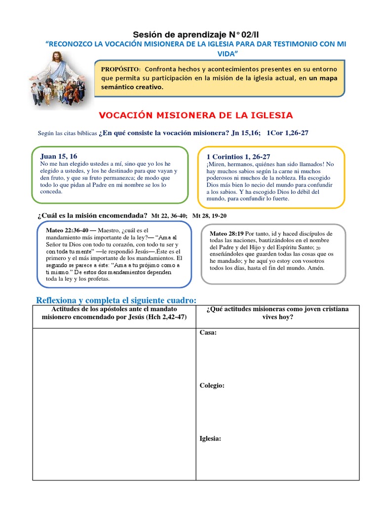 Vocación Misionera en la Iglesia Actual | PDF | Iglesia Católica | Jesús