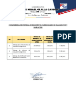 Cronograma de Entrega de Documetos Por Parte de Tutores