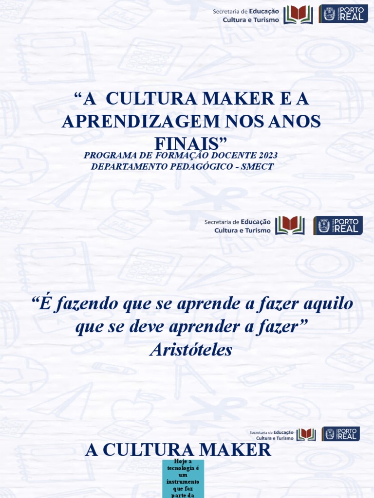 Cultura Maker na Educação: Aprendizagem Ativa | PDF | Tecnologia da ...