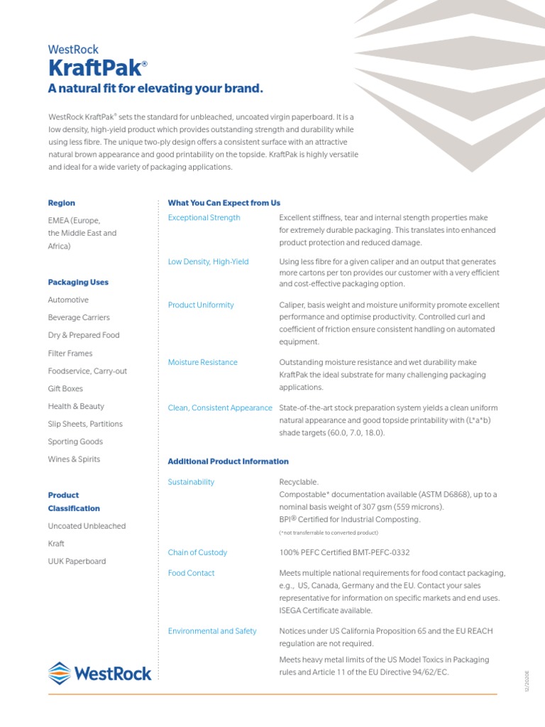 KraftPak Product Guide EMEA E PDF Download Free PDF Packaging And