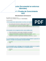 Prueba de Conocimiento - Aa2 - Administración Documental en Entornos Laborales