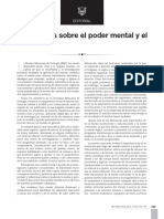 Re Exiones Sobre El Poder Mental y El Científico: Editorial