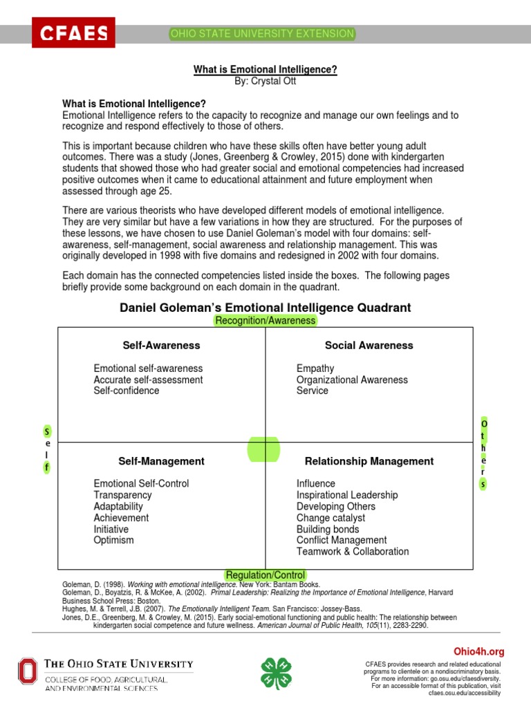 Understanding Emotional Intelligence for Kids | PDF | Emotional ...